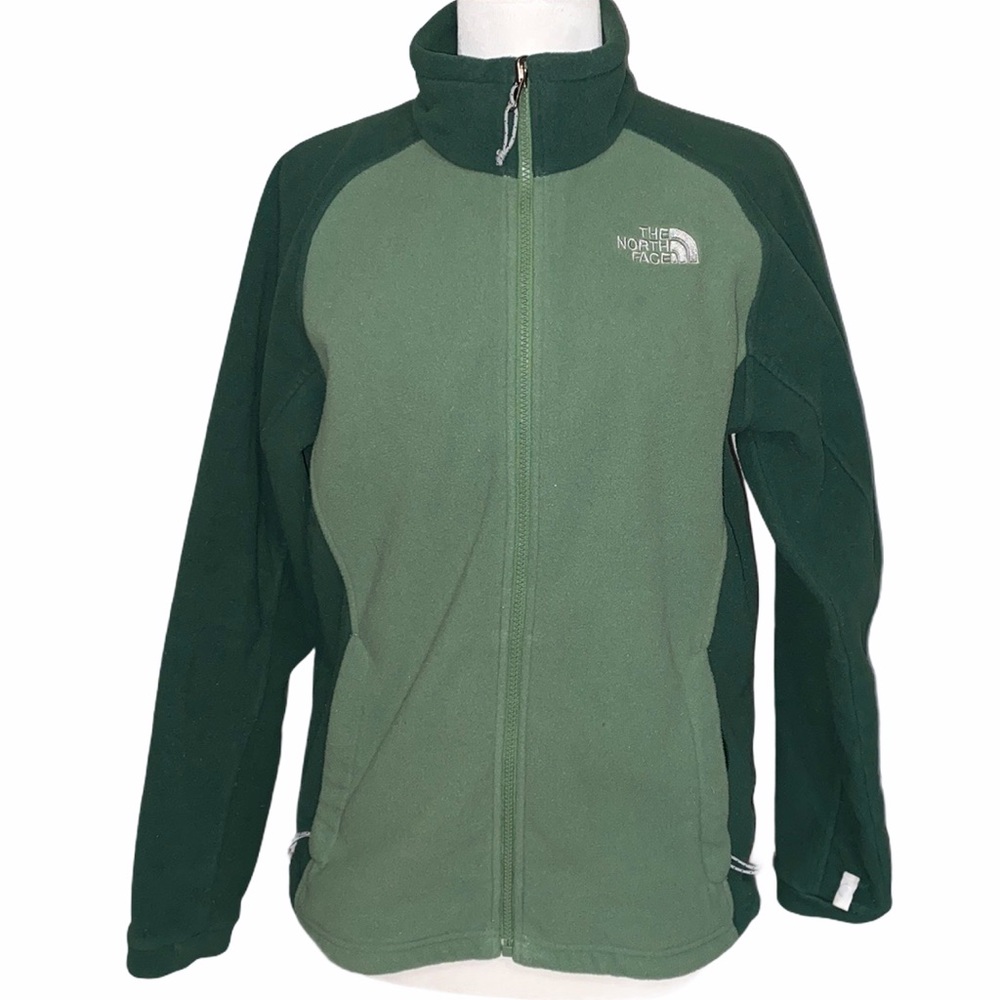 The North Face Green Full Zip Fleece Jacket Lge